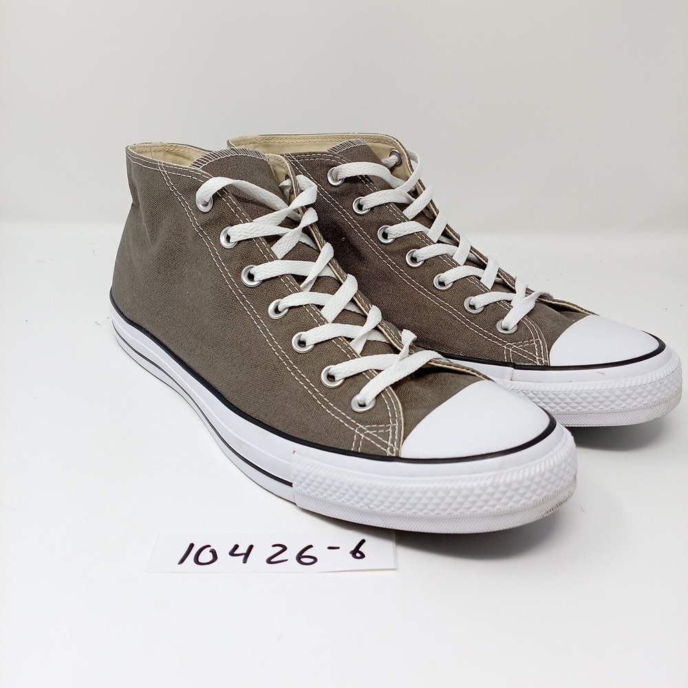 Converse Chuck Taylor All Star High Top Gray Canvas Sneakers 122071F Mens 13